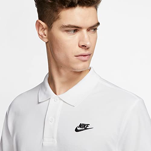 Nike Mens NSW SPE Polo Matchup PQ CJ4456-100 M (White/Black), Medium
