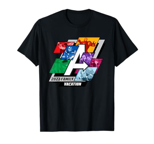 Marvel Avengers Family Vacation T-Shirt A-Logo parfait pour un séjour à Disneyland