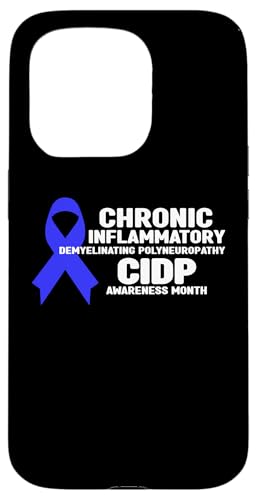 Carcasa para iPhone 15 Pro Camisa de concienciación CIDP Blue Ribbon - Mes de la concienciación CIDP