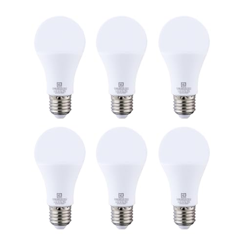 12V-60V LED Light Bulb 6W E26 Medium Base, 3000K Warm Light Color, 12 Volt AC DC Low Voltage Light Bulb Regular A19 Lamp 24V 32V 36V 48V (Not for 120V), for RV, Off-Grid Power System, 6 Pack