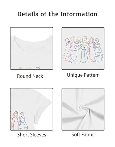 Image of Magical Girl Shirt Cute Snacks Graphic Tee Toddler Kids Girls Holiday Short Sleeve Outfits Tops 3-10 Years