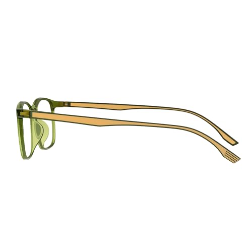 Image of Blue Light Blocking Glasses for Men & Women | Blue Cut Anti Eye Strain & UV Protection Eyeglasses for Computer, Gaming & Mobile | Stylish Rectangle Frame Chasmaa