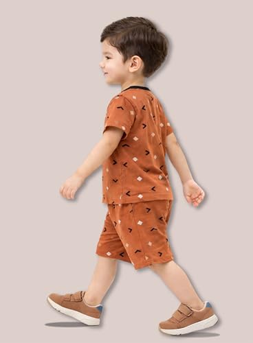 Image of 3BROS Baby Boys & Baby Girls Cotton Hosiery Clothing Set Half Sleeves T-shirt with Matching Pants (DB20HS6027 Parent)