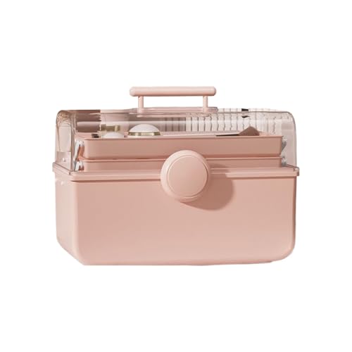 FmtwPhn Organizador De Accesorios Para El Cabello | Organizador Portátil Antipolvo Para Tocados,Maletín De Almacenamiento Con Bandejas Para Accesorios De Maquillaje | Para Oficina Hogar Manualidades Y