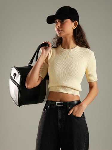 Image of Regular fit Polyester Crew Neck Pullover