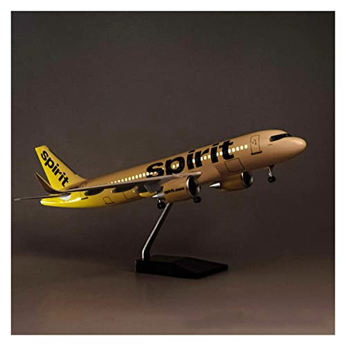 A320NEO modelo de avión 1:80 con luces y ruedas de resina fundida 7
