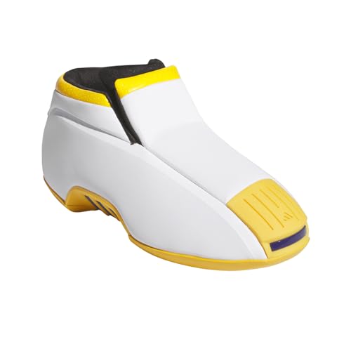 adidas Mens Crazy 2.0 Basketball Sneakers Shoes - Black, White, Yellow - Size 7.5 M - image 2