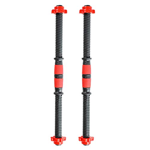 BESPORTBLE Pack of 2 Dumbbell Bars Handle Barbell Weight Lifting Spinlock Collar Set for Sport Workout Gym Training Random Color