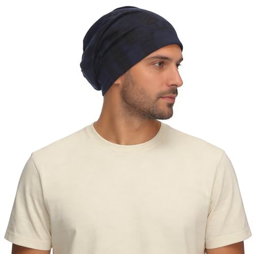 Bonnet rétro pour homme Ruphedy bleu marine miki docker de taille L vintage