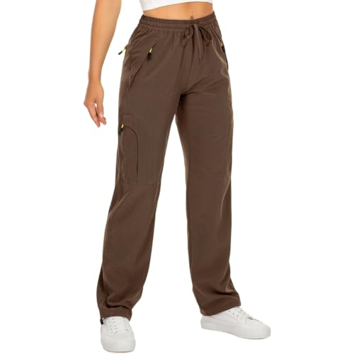 Image of Q - RIOUS Women's Parachute Pants Quick Dry Lightweight Safari Pants Zipper Pockets