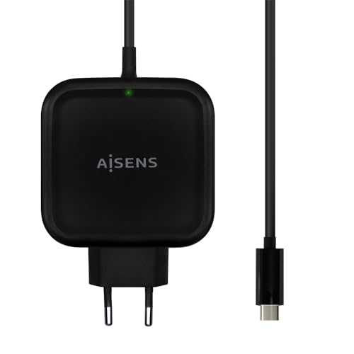 Aisens - ASCH-1PD65WL-BK - Caricatore 65W PD3.0 QC3.0 1XUSB-C 1.2M, Nero