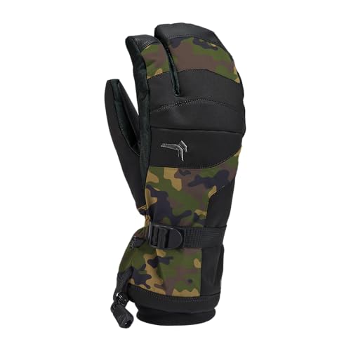 Kombi Storm Cuff Men's 3 Finger Glove (Camo Black, Medium)