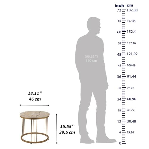 Image of Wakefit Center Table | 1 Yr Warranty | Coffee Table for Living Room Wooden, Tea Table for Living Room Wooden, Sofa Table, Free Installation from Brand, Modern Multi-Functional & Wobble-Free(Frappe)