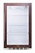 Summit SPR489OSPNR Commercially Approved Shallow Depth Indoor/Outdoor Beverage Cooler for Built-in or Freestanding Use with Panel-Ready Door Trim, Glass Door, Black Cabinet (Panel not included)