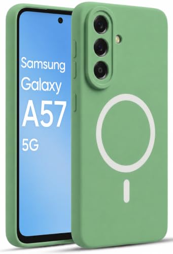 Image of Back Cover for Samsung Galaxy A57 5G Soft Matte Silicone Mag-Safe Design (Mag-Safe Not Support) Camera Protection | Slim Fit Bumper Cover