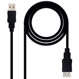 Longitud: 1.8 m OcioDual Cable Prolongador USB 2.0 Macho/Hembra Negro para Ordenadores, impresoras