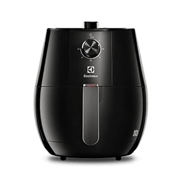 Fritadeira Elétrica sem oleo Electrolux Airfryer 3,2L 8 receitas pré-sugeridas desligamento automático cesto removivel 1400W EAF10 preta 127v