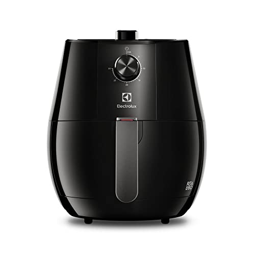 Fritadeira Elétrica sem oleo Electrolux Airfryer 3,2L 8 receitas pré-sugeridas desligamento automático cesto removivel 1400W EAF10 preta 220v