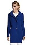 Stehkragen Gil Bret Damen Giulia Wollmantel, Bright Blue Melange, 46