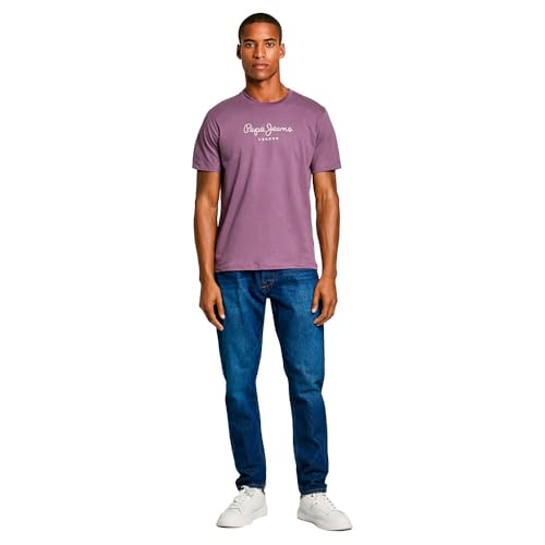 Pepe Jeans Herren Eggo N T-Shirt, Lila, S – Ansicht 6