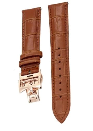 Bracelet de montre double face VC en cuir élégant de 19mm pour sublimer votre garde-temps