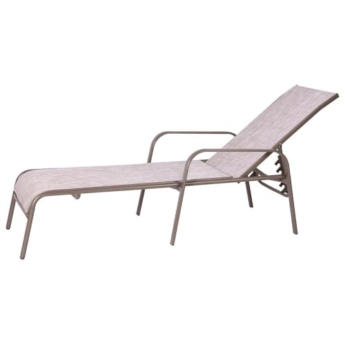 LOLAhome Tumbona reclinable de jardín Clasic