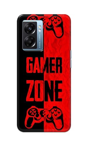 Image of Printed Hard Back Cover Case for Oppo A57 5G | Oppo A77 5G Back Cover (Gamer Zone) -1111