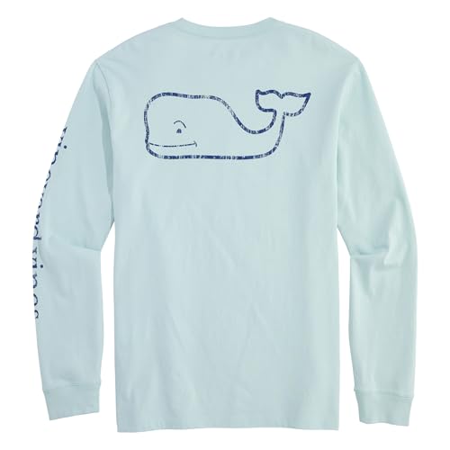 vineyard vines Men's Vintage Whale Long-Sleeve Pocket Tee
