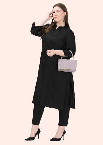 Image of SINDOORI Collar Kurta for Women Solid Colour S to 6XL Plus Size Kurta for Women