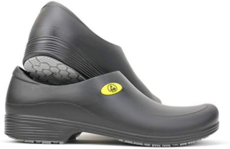 ESD Shoes for Men - Slip Resistant - StickyPRO ESD Safety Shoes (8.5, Black)