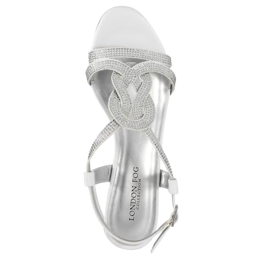 Image of LONDON FOG Womens Macey Demi-Wedge Dress Sandals
