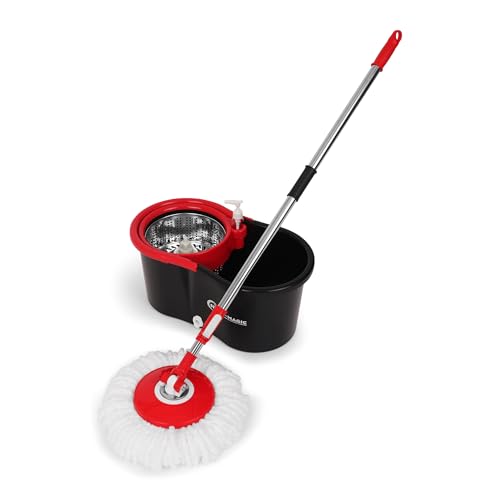 image for Simpli-Magic Spin Mop and Bucket with Wringer Set, 360° Spinning Mop 