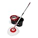 Simpli-Magic 360° Spin Mop and Bucket with Wringer – 3 High-Absorbent Microfiber Washable Heads – Spinning Mop and Bucket Set for All Types Floor Cleaning (Black)