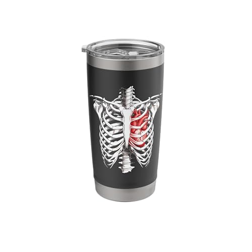 Heart Ribcage Anatomy Stainless Steel Tumbler