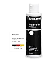 Karl Dahm® Fugenfärber Weiß 120 ml – Hochwertige Fugenfarbe für Innen & Außen | Wasser- & schmutzabweisend | Einfache Anwendung - Art.12300
