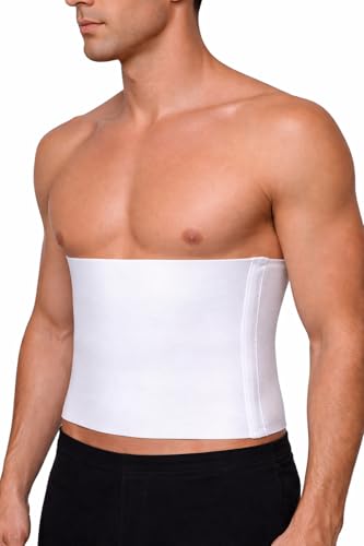 Faja Abdominal, 3 Paneles, 9 Pulgadas de Ancho, Cinturón Soporte Blanco