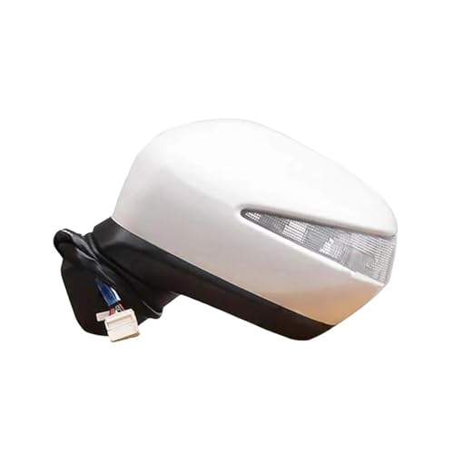 車用アウターリアビューサイドミラーアセンブリ 10ピン ブルーレンズ ホンダ オデッセイ RB3 2009 2010 2011 2012 2013 ベースカラー 未塗装(10PINS-Left Side)