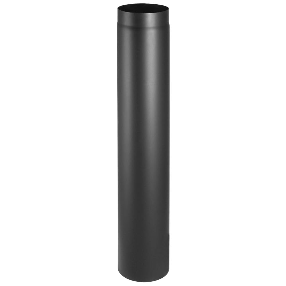 Tuyau de poêle/conduit de fumée - Diamètre Ø 120 mm - Éléments de longueur/courbures de différentes exécutions (élément de longueur 1000 mm Ø 120 mm)