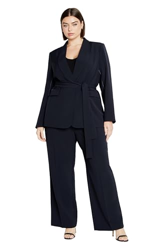 City Chic Women's Jacket-Belted Yasmine