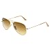 Produktbild Ray Ban Unisex Sonnenbrille Aviator, Gr. Large (Herstellergröße: 58), Gold (gold braun 112/85, Gläser: braun verlauf)