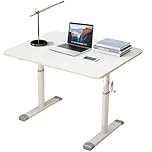 kayjaent Manual Standing Desk Adjustable Height Adjustable Computer Desk, Manual Stand Up Desk, Home Office Desk for Small Spaces