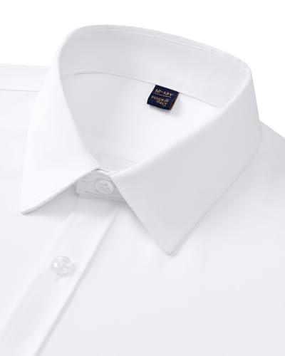 Boys Dress Shirts Long Sleeve Stretch Slim Fit Wrinkle Free Casual Formal Button Down Shirts for Kids3