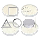 GSJDD 6 Unids/Set Juego de Calamar Herramientas de Fabricación de Dulces de Azúcar,Molde de Galletas para Tartas,Juego de Cocina DIY,con Caja de Metal para Dulces Hecha a Mano