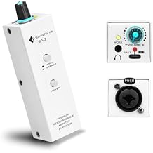Portable Headphone Amp for Drummers & Musicians - Rechargeable, XLR/TRS Input & 3.5mm Output, Stereo/Mono Switch for in-Ear Monitor, Keyboardists & Bassists