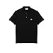 Lacoste Men's Regular Fit Cotton Pima Polo Shirt, Black, Large