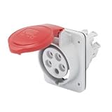 Gewiss HP - Base/s inclinata 10o hp 2 poli+terra 16a 400v ip44 cromo/cromato