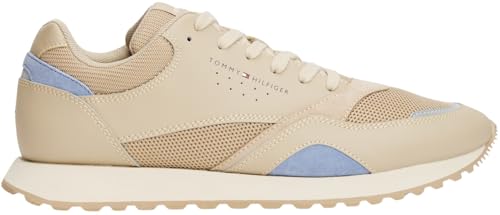 Tommy Hilfiger Herren Runner Sneaker New Eva Mix aus Leder, Beige (Sandalwood), 40 – Ansicht 4