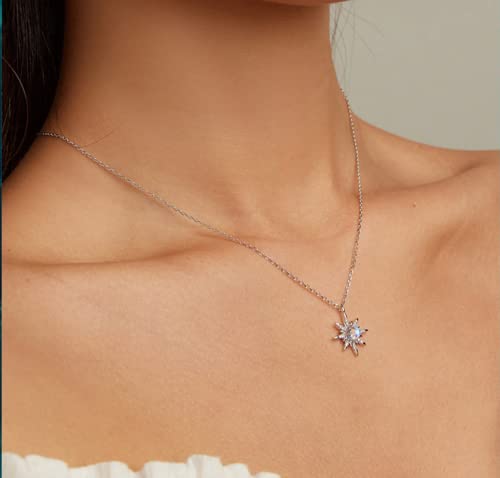 Collier en argent sterling 925 clair scintillant pour mariage chic - 2