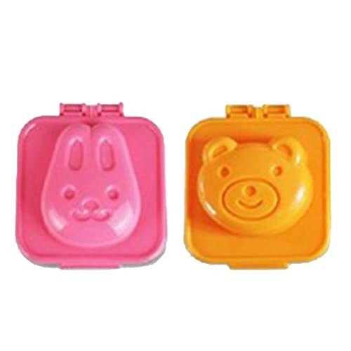 2 Stücke Gekochte Ei Sushi Reis Mold Bento Maker Cartoon Nette Kochen DIY Werkzeuge Küche Bento Zubehör Für Kinder Cover