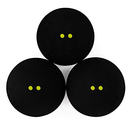 Bestlymood Squash Ball Zwei-Gelbe Punkte Niedrige Geschwindigkeit Sportgummib?Lle Professioneller Spieler Wettbewerb Squash (2 StüCk) - Image 4